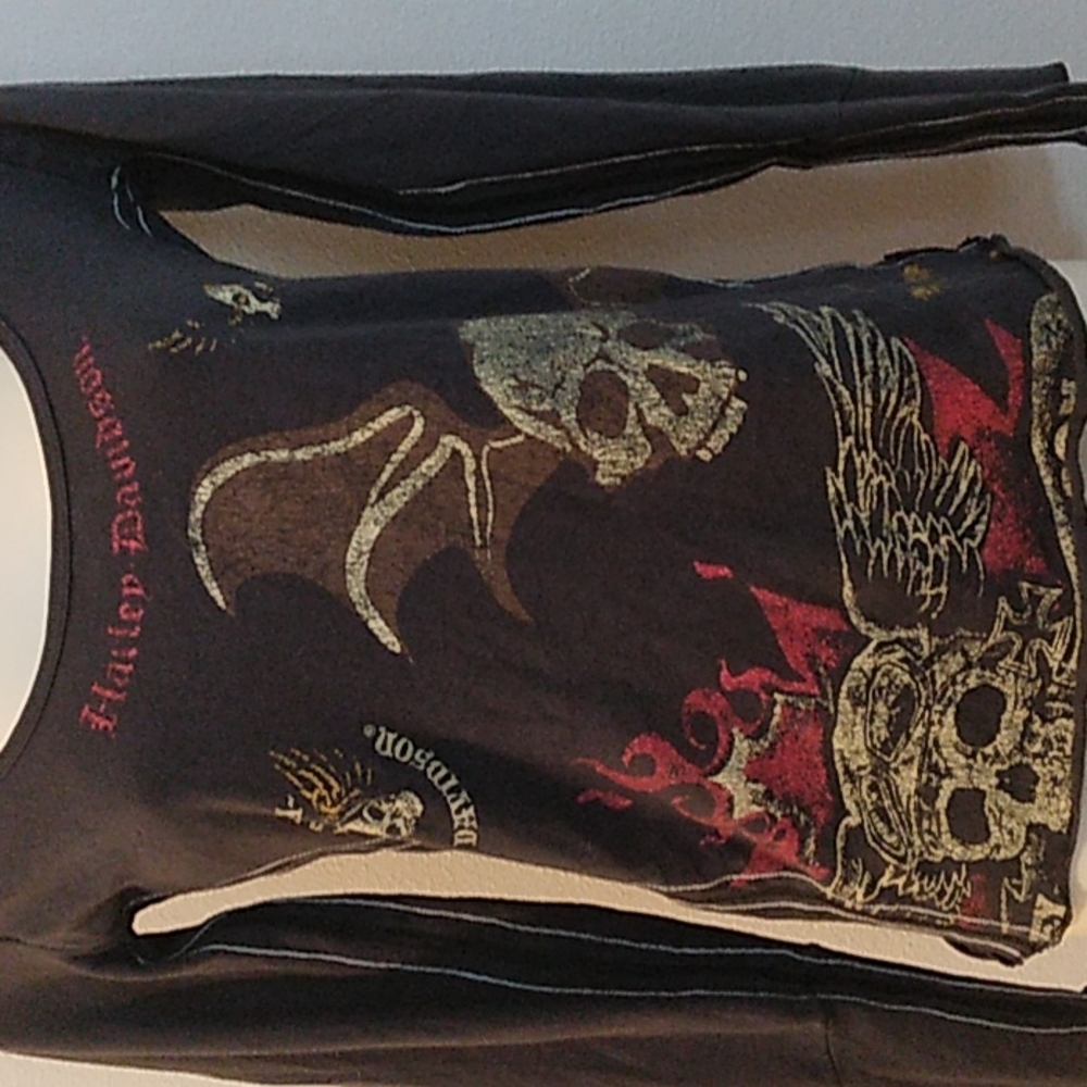 A-2 Harley Davidson Trunk -Vintage limited edition Ladies tee shirt size… - Picture 2 of 9